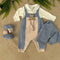 TUTINA, BODY, CARDIGAN E BABBUCCE IN LANA IN5731/IN57S C CIELO MARLU 