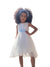 ABITO MIKADO E TULLE BB802446 LATTE/CIELO# BELLA BRILLI 