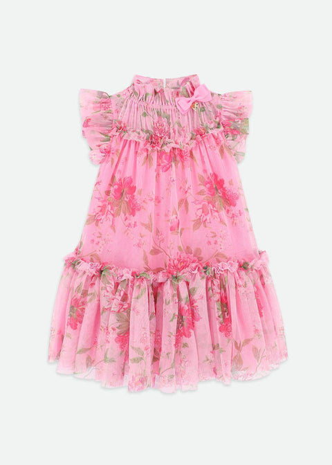 ABITO IN TULLE A FIORI MARIGOLD BEGONIA ANGELS FACE 