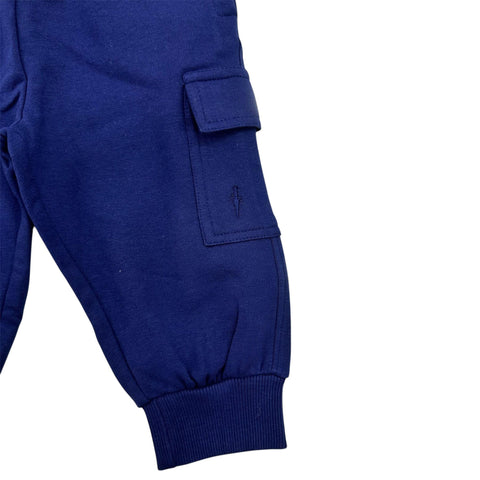 PANTALONE CARGO FELPATO PFP6301B BLU BTS 4US 