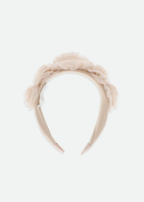 CERCHIETTO IN TULLE LUREX ROSIE SAND ANGEL'S FACE 