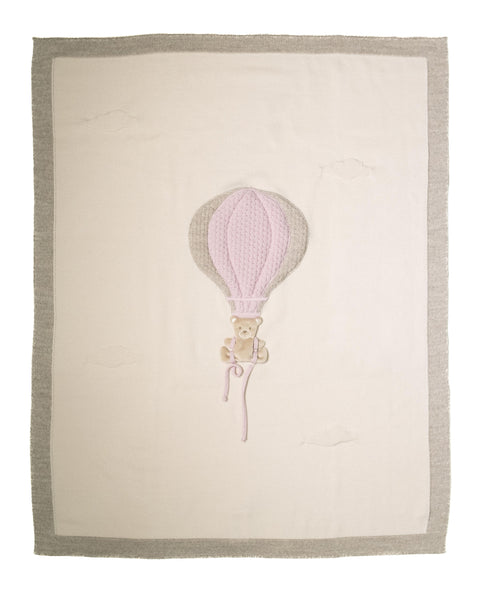 Scialletto in lana IB5380 N/ROSA MARLU 