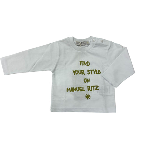 T-SHIRT IN COTONE MR3181 B/O# MANUEL RITZ 