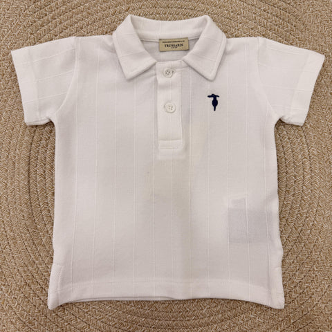 POLO IN COTONE TIP26096PO WHITE TRUSSARDI 