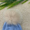 CAPPELO IN LANA CON POM PON IN VOLPE IN5271 CIELO MARLU 