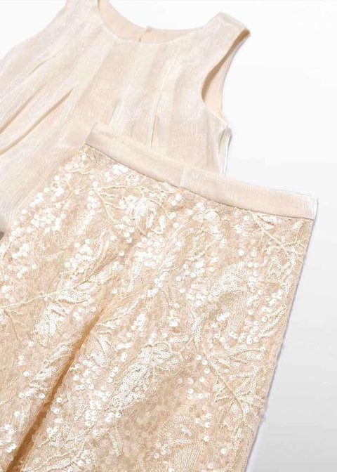 COMPLETO TOP E PANTALONE PAILLETTES 5214 002 ABEL&LULA 