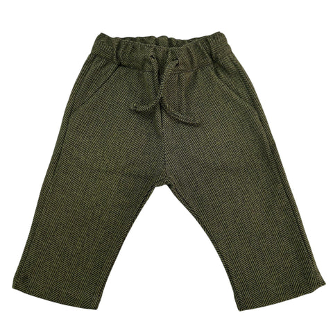 PANTALONE CON ELASTICO MR3185 MILITARE## MANUEL RITZ 