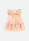 ABITO IN TULLE A FIORI ROSEBUD PEACH ANGELS FACE 