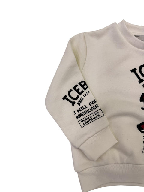 FELPA FELPATA MFICE6326B OFF WHITE ICEBERG 