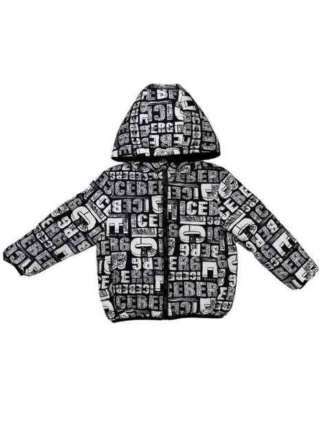 GIUBBOTTO REVERSIBILE IN NYLON GBICE6311B NERO ICEBERG 