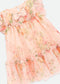 ABITO IN TULLE A FIORI ROSEBUD PEACH ANGELS FACE 