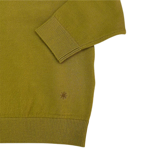 MAGLIONE IN VISCOSA MR3152 OLIO## MANUEL RITZ 