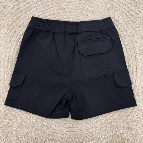 BERMUDA CARGO IN POPELIN BMP6101B NERO BTS PACIOTTI 