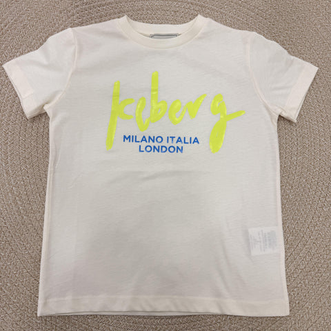 T-SHIRT IN COTONE TSICE6102J OFF WHITE ICEBERG 