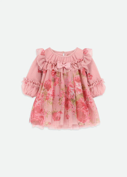 ABITO IN TULLE NADIYA BABY TEA ROSE ANGEL'S FACE 