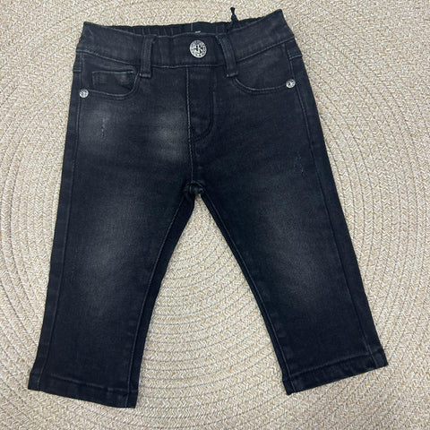 JEANS NERO CON LOGO RIA25125JE DENIM BLACK RICHMOND 