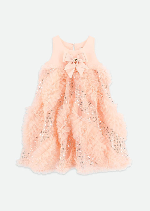 ABITO IN TULLE E PAILLETTES DYLAS PEACH ANGEL'S FACE 