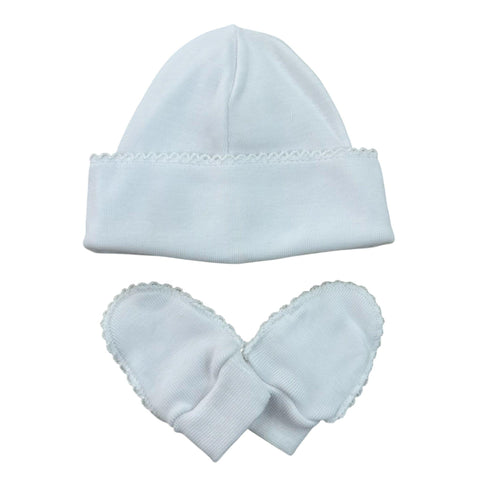 CAPPELLO E MUFFOLE BIANCO 72034B B CALAMARO 