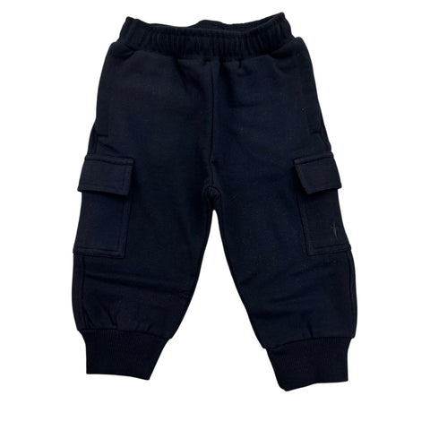 PANTALONE CARGO FELPATO PFP6301B NERO BTS 4US 