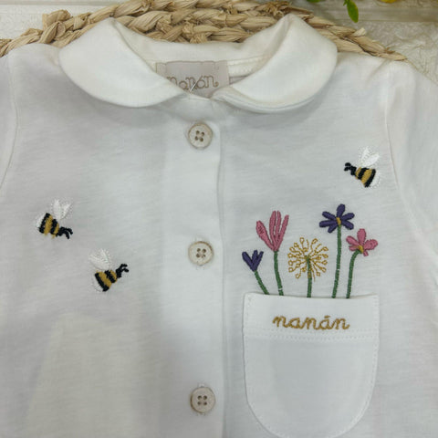 PAGLIACCETTO IN COTONE E25403 BIANCO NANAN 