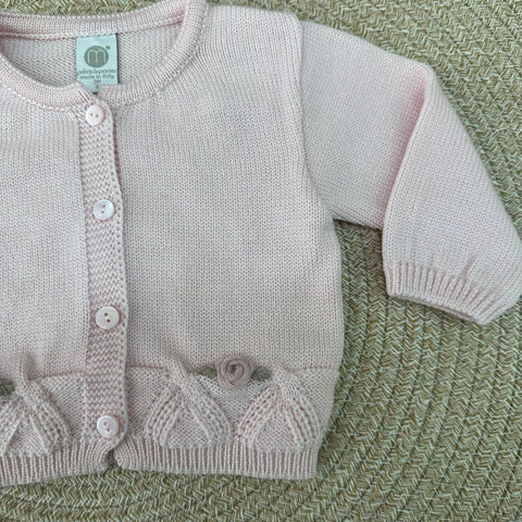 PAGLIACCETTO E CARDIGAN IN LANA IN2460 ROSA/MARSALA MARLU 