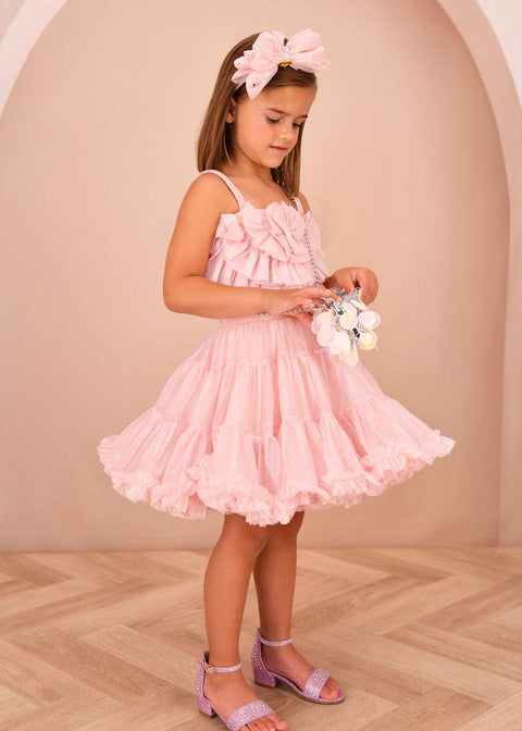 COMPLETO TOP E GONNA TUTU' ROSETTA/PIXIE SPARKLE BLUSH ANGEL'S FACE 