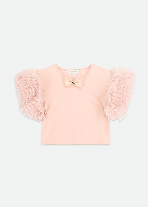 COMPLETO T-SHIRT E GONNA LESSI/GIGI SKIRT BLUSH/DENIM ANGEL'S FACE 