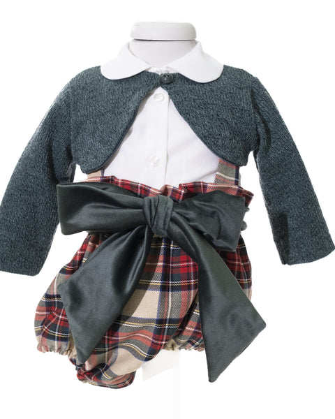 SALOPETTE E CAMICIA IM24C345 TARTAN ISABEL&MARTINEZ 