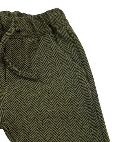 PANTALONE CON ELASTICO MR3185 MILITARE## MANUEL RITZ 