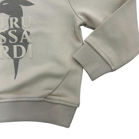 FELPA GARZATA TBA25050FE IRISH CREAM TRUSSARDI 