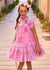 ABITO IN TULLE A FIORI MARIGOLD BEGONIA ANGELS FACE 