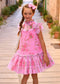 ABITO IN TULLE A FIORI MARIGOLD BEGONIA ANGELS FACE 