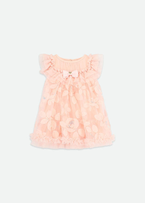 ABITO TULLE E PAILLETTE DOMINIQUE PEACH ANGEL'S FACE 