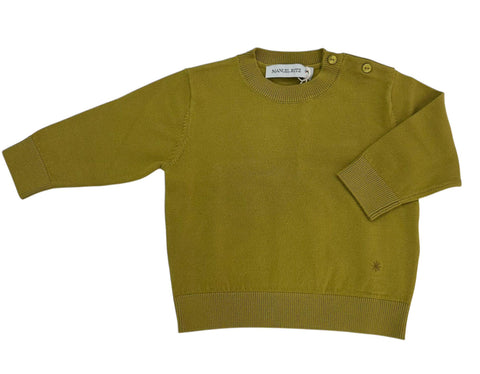 MAGLIONE IN VISCOSA MR3152 OLIO## MANUEL RITZ 