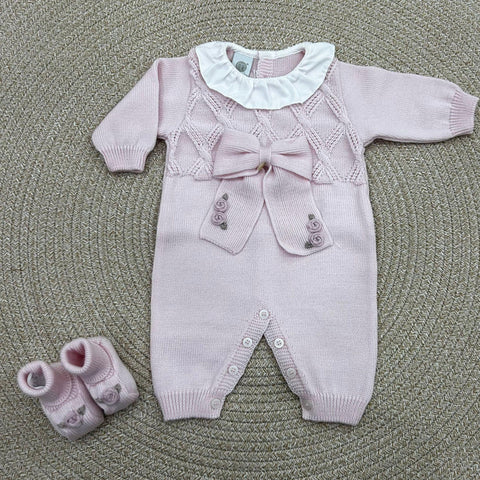TUTINA E BABBUCCE IN LANA IN2410/IN24S ROSA/MARSALA MARLU 