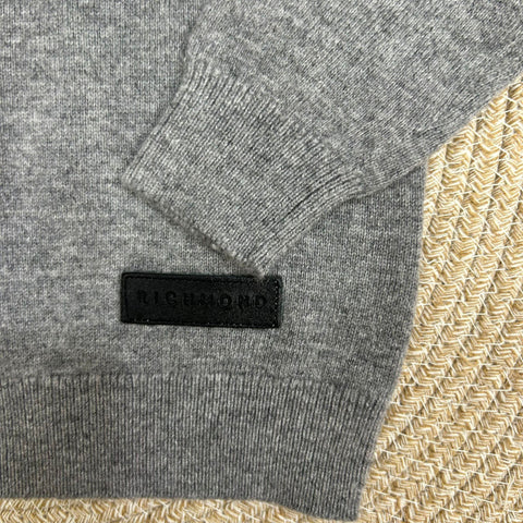 MAGLIONCINO IN LANA RIA25009MA GREY RICHMOND 