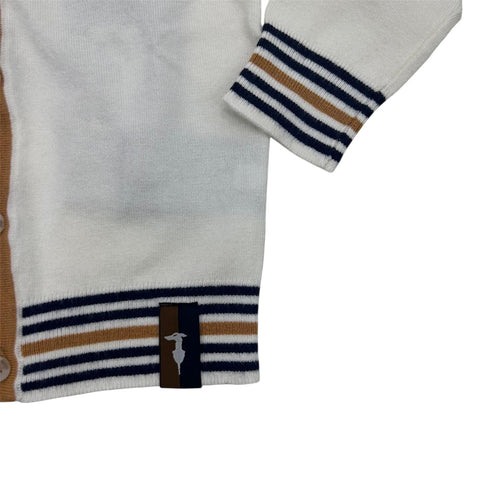CARDIGAN IN VISCOSA TIA25078 OFF WHITE TRUSSARDI 