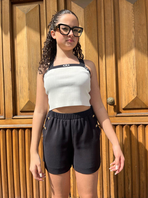 SHORT IN TESSUTO