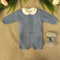 PAGLIACCETTO, BODY, CARDIGAN E BABBUCCE IN LANA IN6860/IN68S CIELO/GRIGIO MARLU 