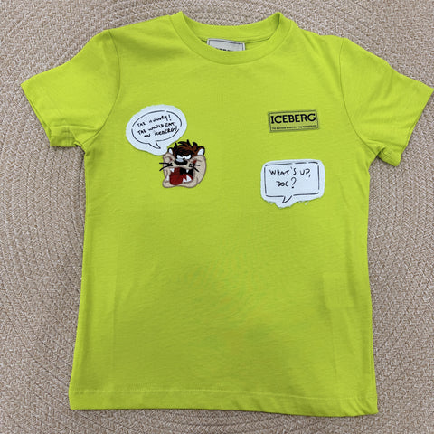 T-SHIRT IN COTONE TSICE6112J LIME ICEBERG 