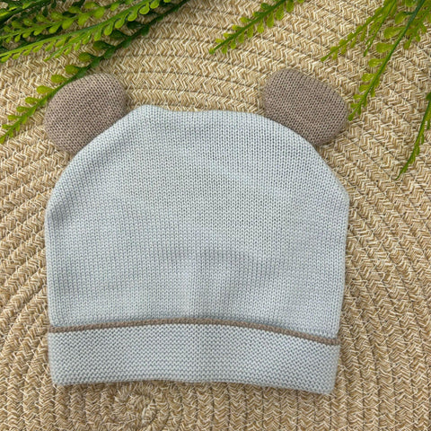 CAPPELLO IN LANA IN5871 CIELO/TORTORA MARLU 