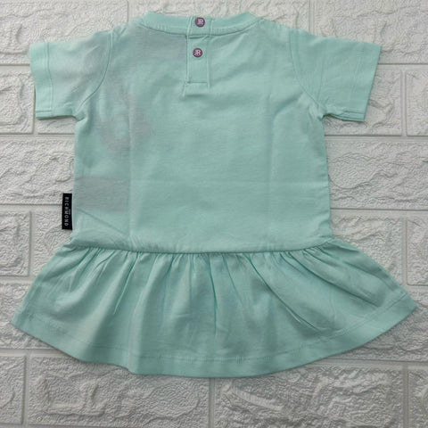 ABITO IN COTONE RIP25005VE VERDE/ROSA RICHMOND 