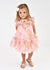 ABITO IN TULLE A FIORI ROSEBUD PEACH ANGELS FACE 