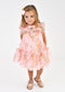 ABITO IN TULLE A FIORI ROSEBUD PEACH ANGELS FACE 