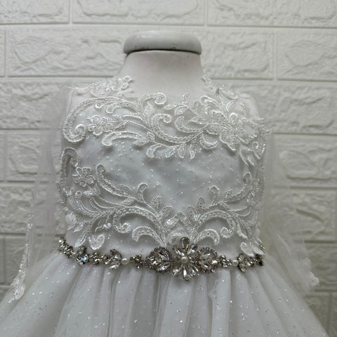 ABITO IN PIZZO E TULLE LUREX 2442 ABITO U MARCH 