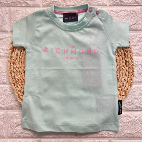T-SHIRT IN COTONE RIP25002TS BAY/PINK RICHMOND 