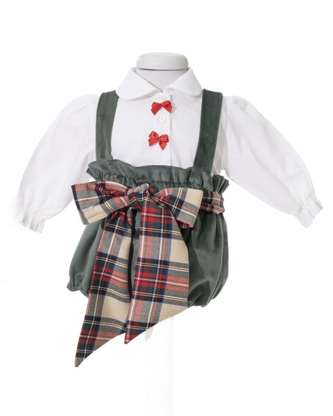 SALOPETTE E CAMICIA IM24C354 VERDE ISABEL&MARTINEZ 