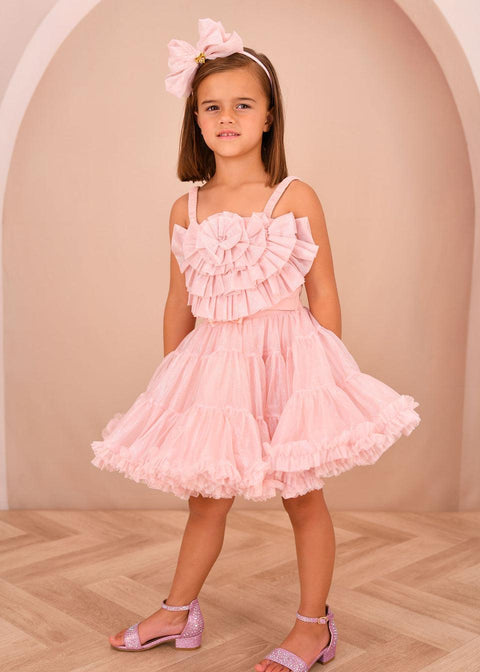 COMPLETO TOP E GONNA TUTU' ROSETTA/PIXIE SPARKLE BLUSH ANGEL'S FACE 