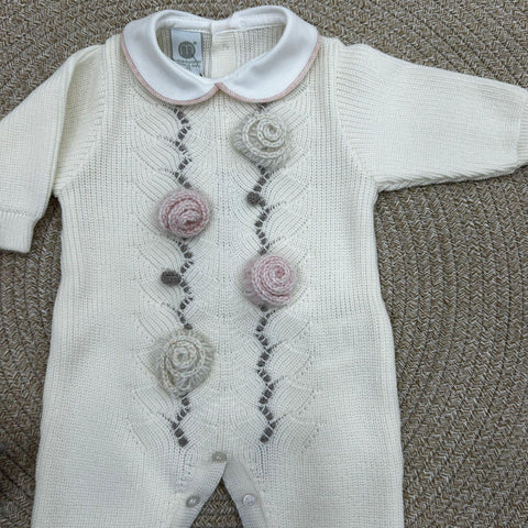 TUTINA E BABBUCCE IN LANA IN2510/IN25S VANIGLIA/ROSA MARLU' 