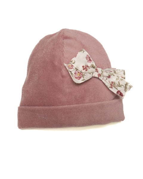 Cappello e bavetta in ciniglia LR503 U LA SARTORIA DEI PICCOLI 